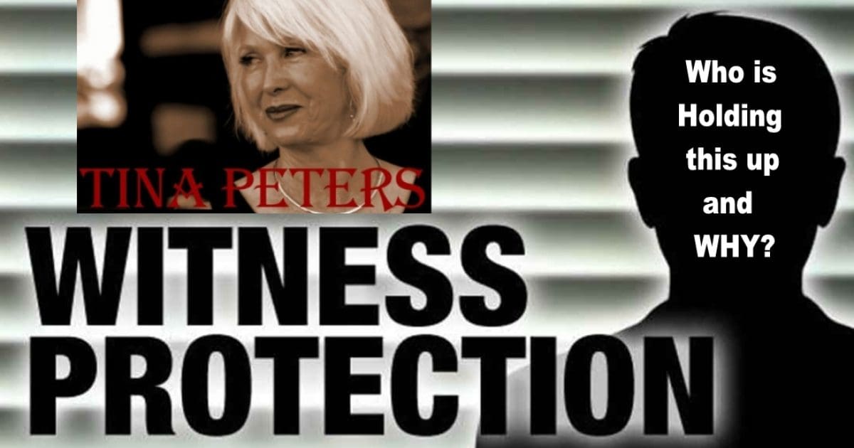 Why Hasn't Tina Peters Been Placed Under Witness Protection Yet? - Joe Hoft