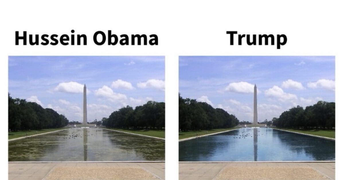 HUGE! The Difference Between President Trump and Hussein Obama